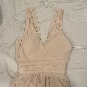 mori lee champagne bridesmaid dress Mori Lee 15062L – Nearly Newlywed main image 0